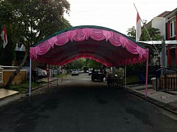 Tenda Lengkung 6x4 Dekor