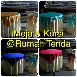 Meja Bundar Kecil 6 kursi